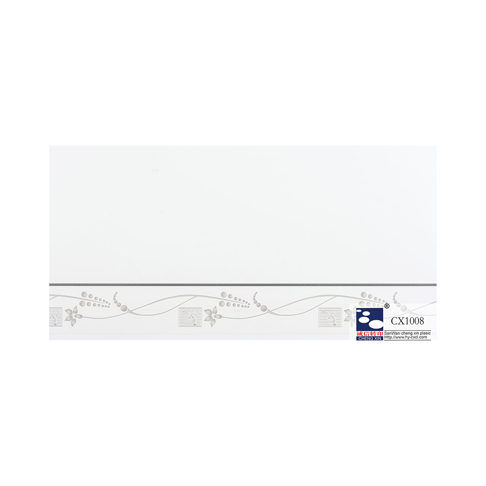 ฟอยล์ปั๊มร้อน Pvc 21 ซม. พร้อมดอกไม้พิมพ์หลากสีสำหรับแผงพลาสติก CX1008