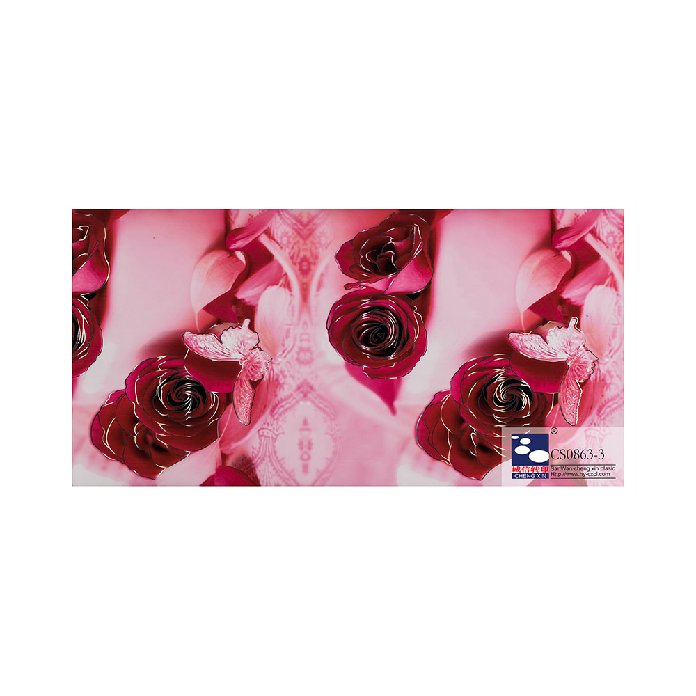 ฟิล์มเคลือบตกแต่งสีสันสดใสลายไม้ฟอยล์ปั๊มร้อนสำหรับประตู CS0863