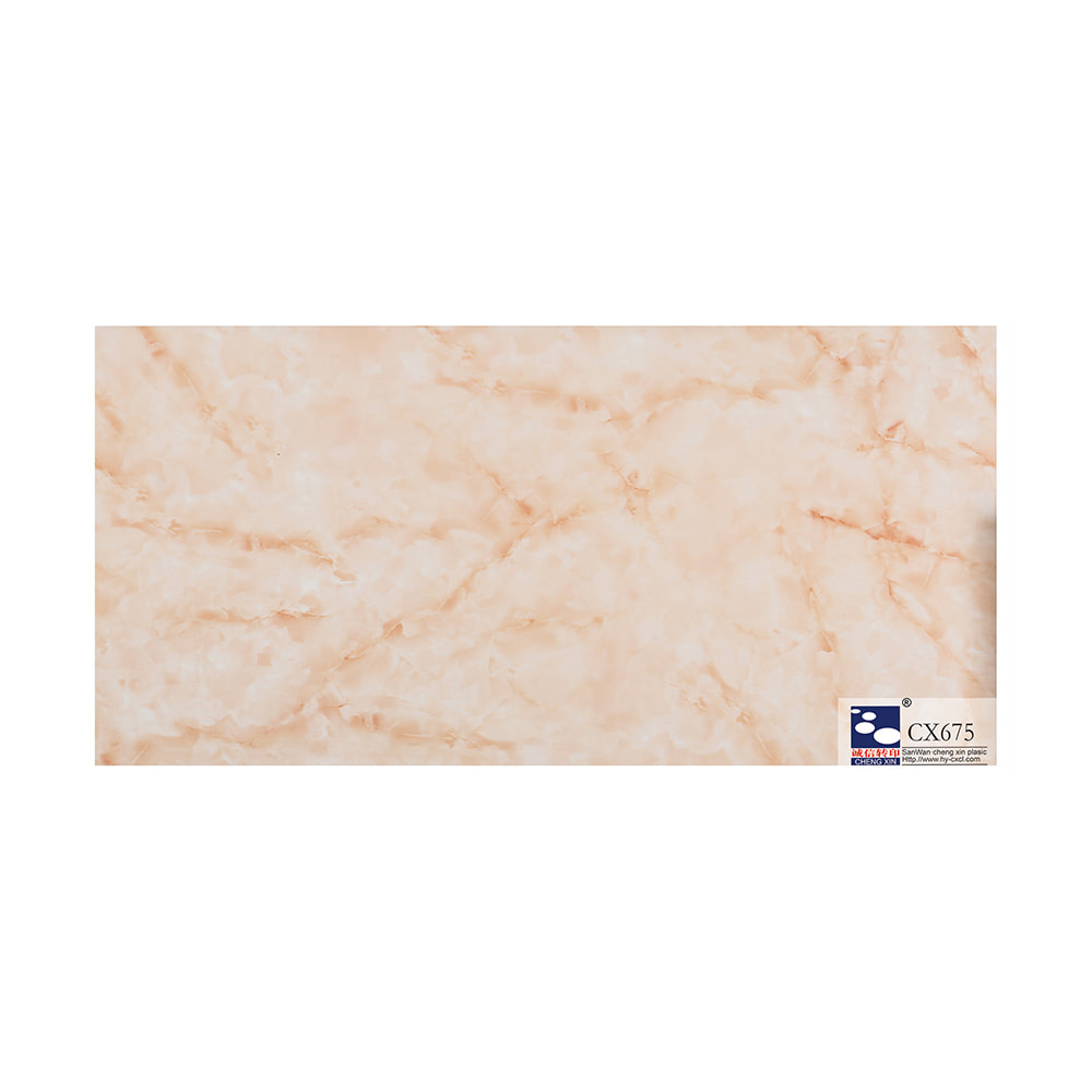 แผ่นฟอยล์ปั๊มร้อนหินอ่อนตกแต่งแผงยอดนิยมสำหรับ Pvc Wide Board CX675
